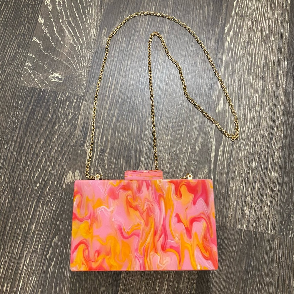 Vibrant Pink and Orange Women's Bag